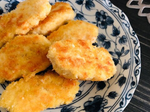 子供が大好き☆ミンチで小さな揚げないチキンカツ